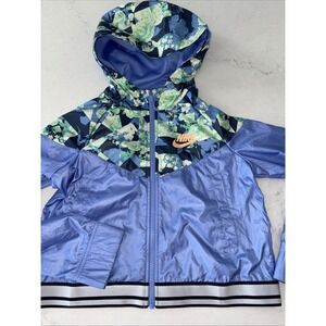 Nike Sportswear Windrunner Big‎ Kids' (Girls') Printed Jacket Large Royal Floral